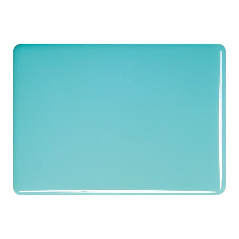 Bullseye Sheet Glass: 2mm Turquoise Blue Opal 0116.50 - Warm Glass