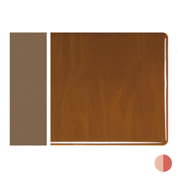 Bullseye Sheet Glass: 2mm Woodland Brown Opal Striker 0203.50 - Warm Glass