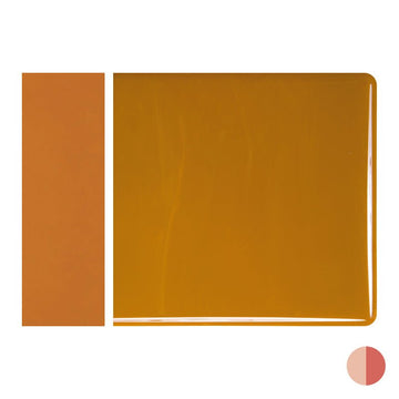 Bullseye Sheet Glass: 3mm Butterscotch Opal Striker 0337.30 - Warm Glass