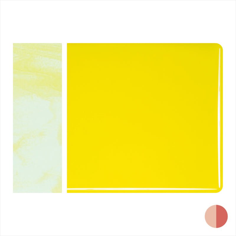 Bullseye Sheet Glass: 3mm Canary Yellow Opal Striker 0120.30 - Warm Glass