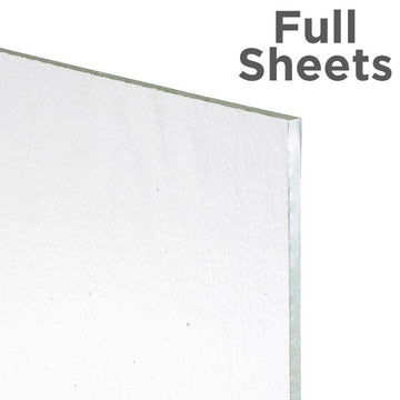 Bullseye Sheet Glass: 3mm Crystal Clear Tekta Full Sheets - Warm Glass