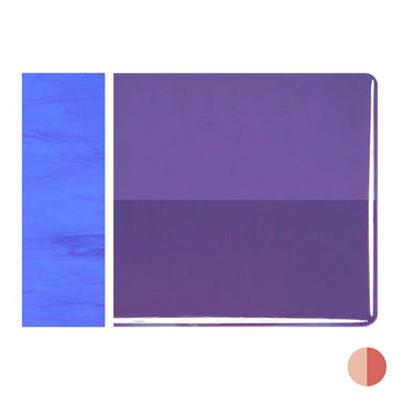 Bullseye Sheet Glass: 3mm Gold Purple Striker Trans 1334.30 - Warm Glass