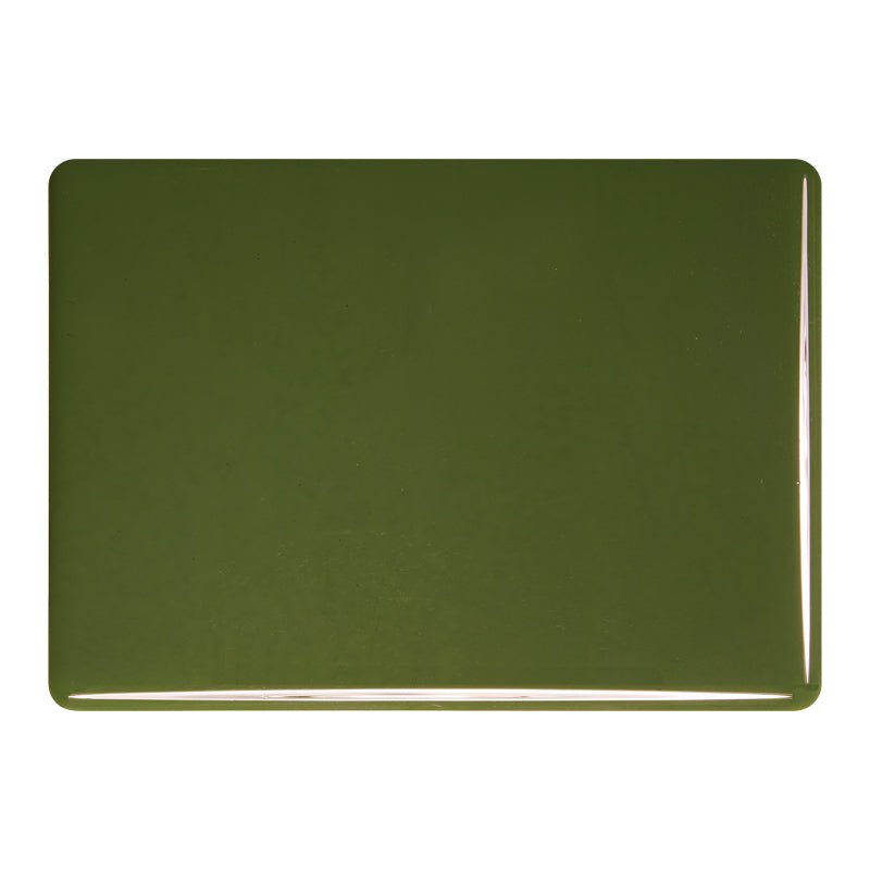 Bullseye Sheet Glass: 3mm Moss Green Opal 0241.30 - Warm Glass