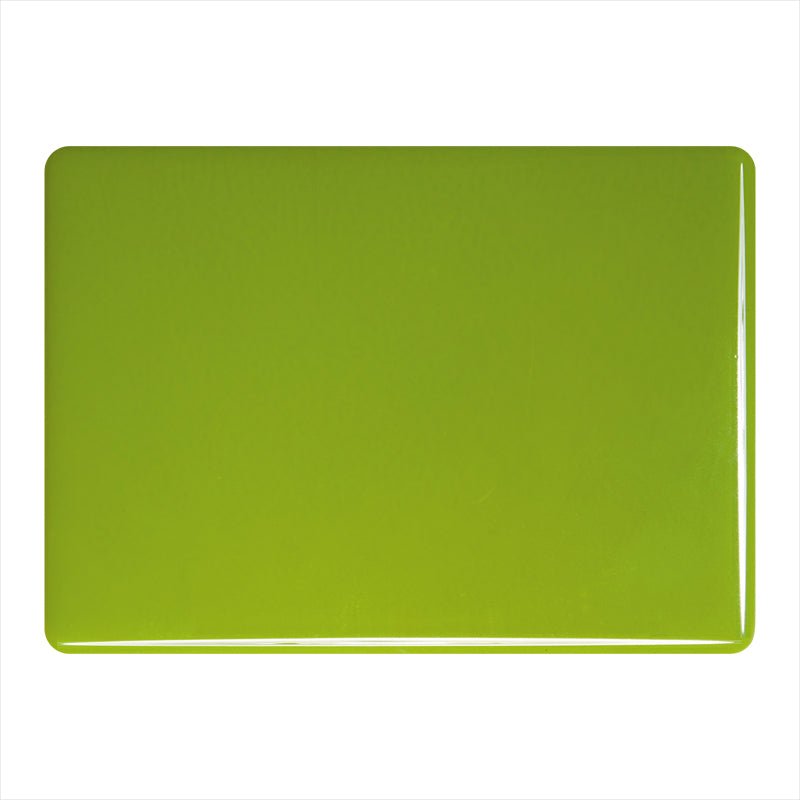 Bullseye Sheet Glass: 3mm Pea Pod Green Opal 0312.30 - Warm Glass