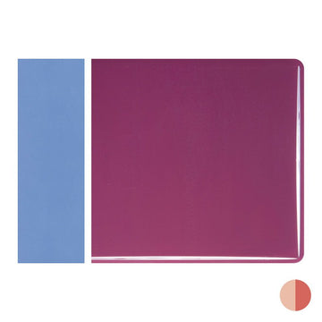 Bullseye Sheet Glass: 3mm Plum Opal Striker 0332.30 - Warm Glass