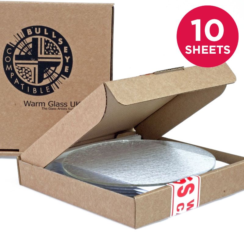 Bullseye Sheet Glass: Mega Circle Packs - Warm Glass