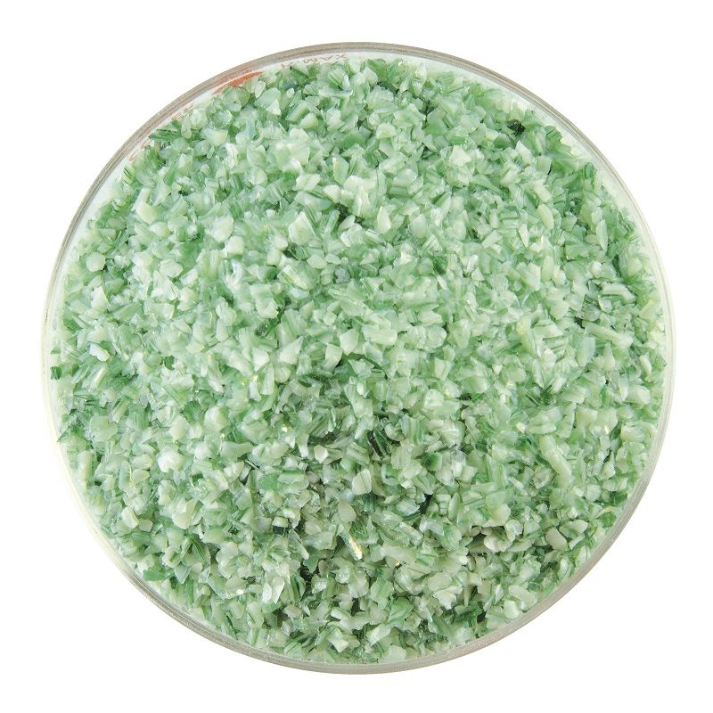 Bullseye Streaky Frit: Mint Opal, Deep Forest Medium 2112.02 - Warm Glass