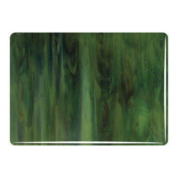 Bullseye Streaky Glass: 3mm Olive, Forest Green & Brown 3212 - Warm Glass