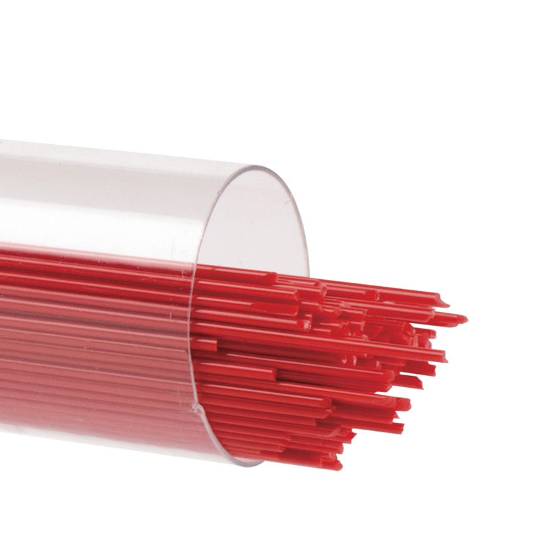 Bullseye Stringers: 0.5mm Red Opal 0124 - Warm Glass