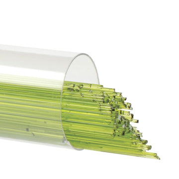 Bullseye Stringers: 0.5mm Spring Green Transparent 1426 - Warm Glass