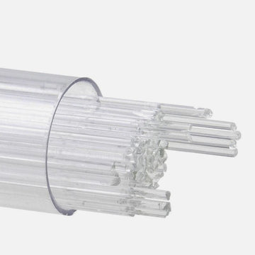 Bullseye Stringers: 1mm Clear Transparent 1101 - Warm Glass