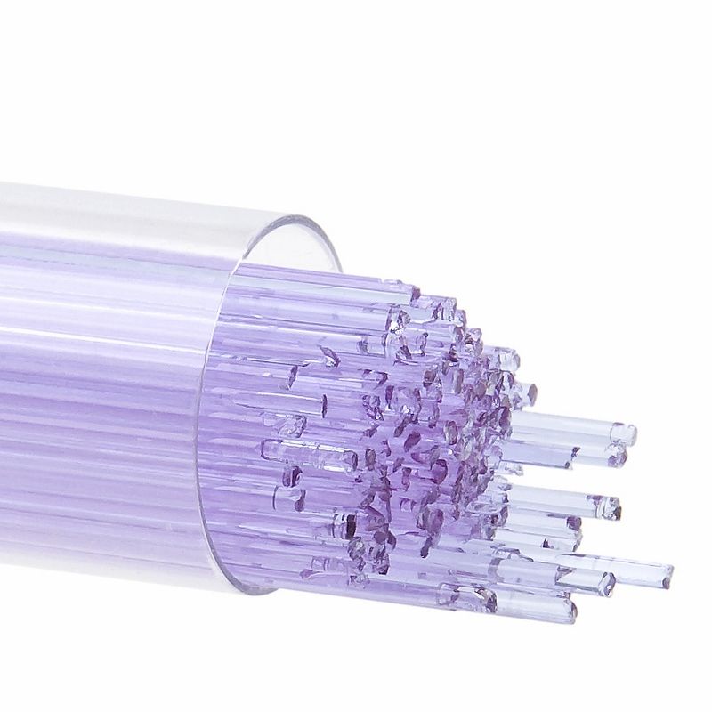 Bullseye Stringers: 1mm Neo Lavender Shift Transparent 1442 - Warm Glass