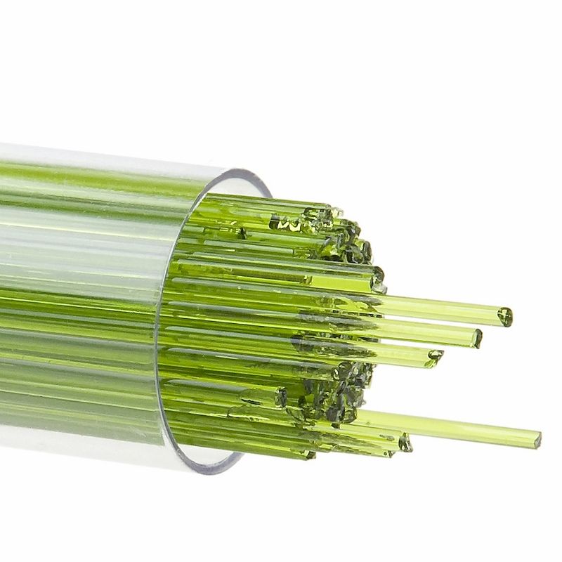 Bullseye Stringers: 1mm Spring Green Transparent 1426 - Warm Glass