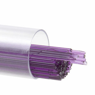 Bullseye Stringers: 1mm Violet Striker Transparent 1234 - Warm Glass