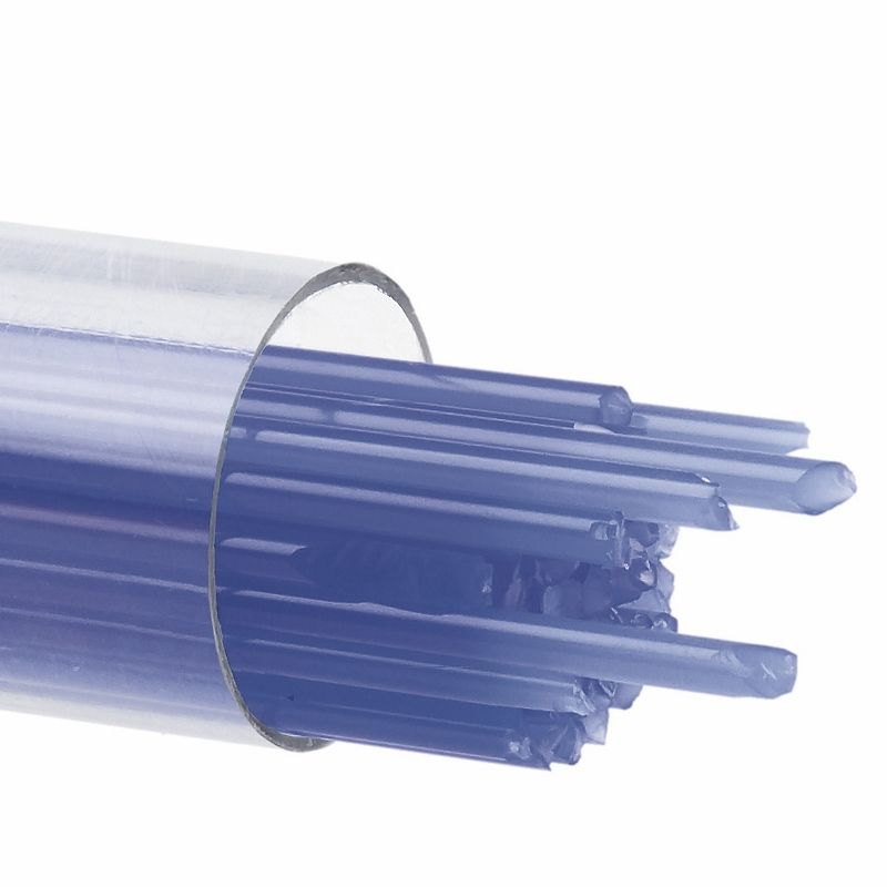 Bullseye Stringers: 2mm Cobalt Blue Opal 0114 - Warm Glass