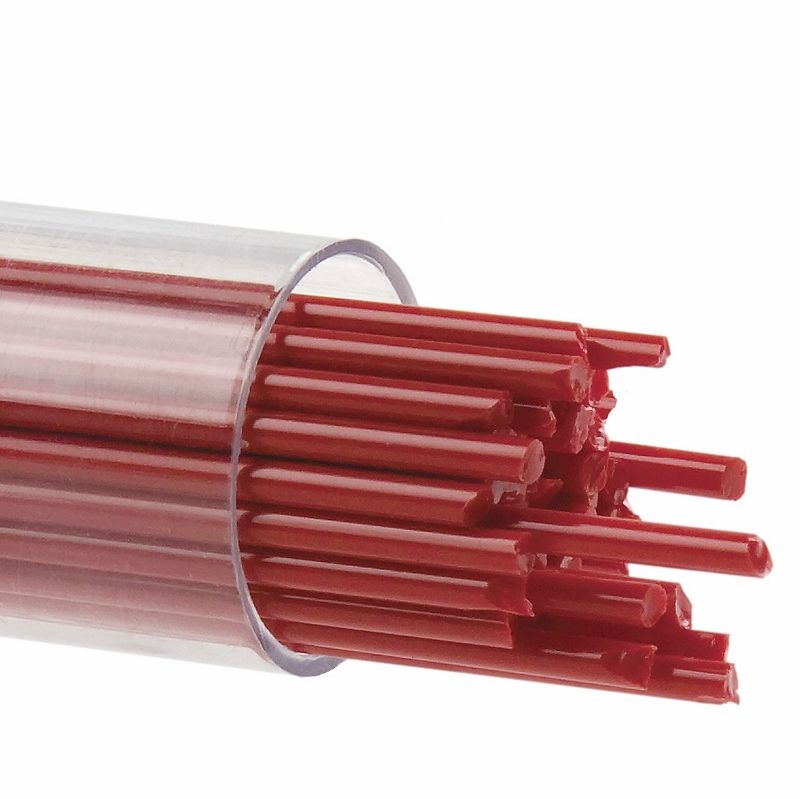 Bullseye Stringers: 2mm Red Opal 0124 - Warm Glass