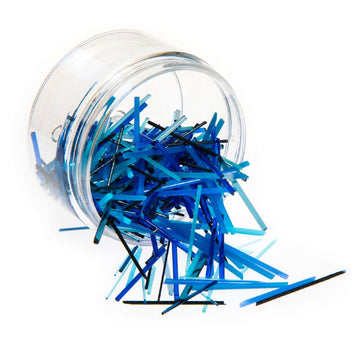 Bullseye Stringfetti: Blue Mix - Warm Glass