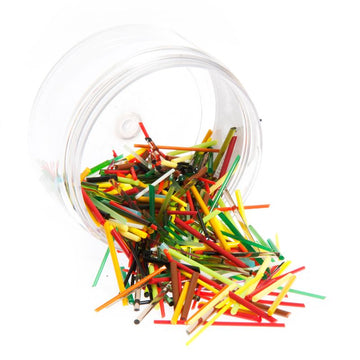 Bullseye Stringfetti: Rainbow Mix - Warm Glass