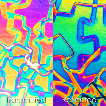 CBS Dichroic Pattern: Fusion on Clear - Warm Glass