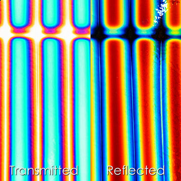 CBS Dichroic Pattern: Stripes 2cm on Clear - Warm Glass