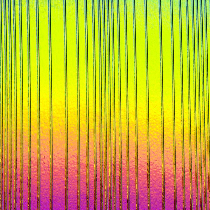 CBS Dichroic Texture: Accordion Rainbow 2 on black - Warm Glass