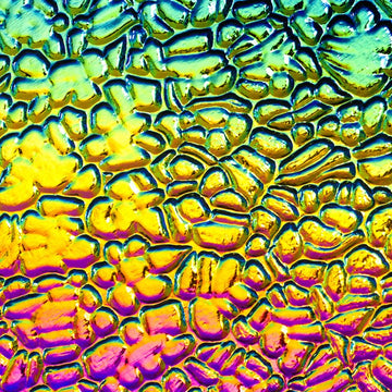 CBS Dichroic Texture: Figure Rainbow 2 on black - Warm Glass