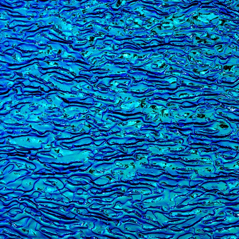 CBS Dichroic Texture: Granite Ripple Pink/Teal on Black - Warm Glass