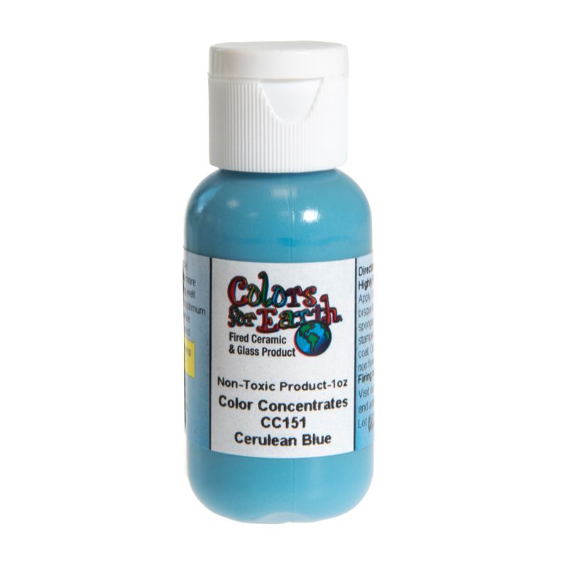 Cerulean Blue Colour Concentrate 1oz - Colours for Earth - Warm Glass