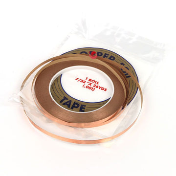 Copper Foil Tape: Black Backed (7/32”) - Warm Glass