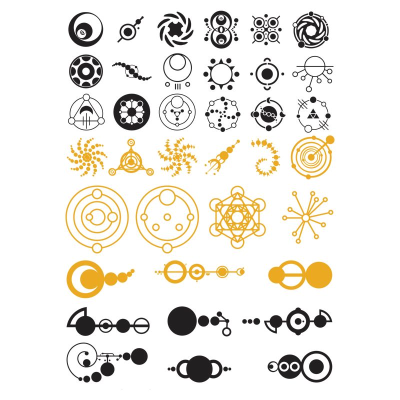 Crop Circles Decal 10 x 14.5cm (Lead Free) - Warm Glass