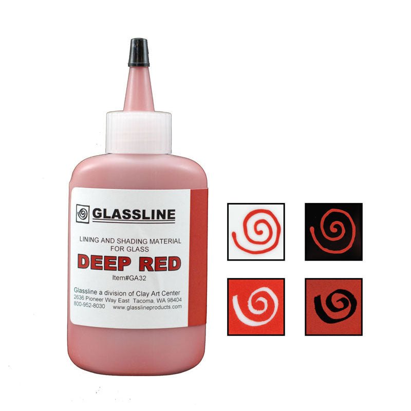 Deep Red Glassline Pen - Warm Glass