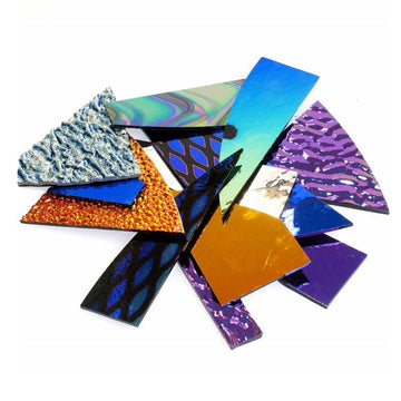 Dichroic Economy Pack: Mixed on Black - Warm Glass