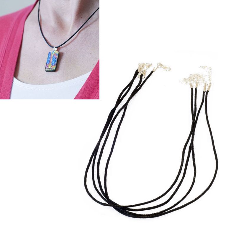 Economy Cord Necklets x 5 - Warm Glass