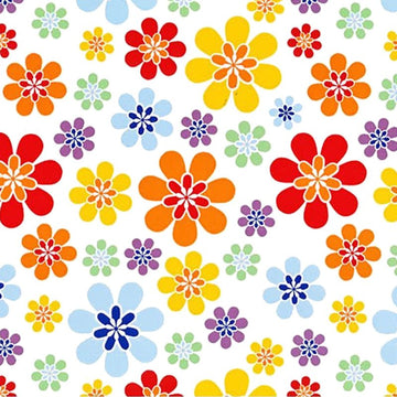 Flower Power Decal 22 x 22cm - Warm Glass