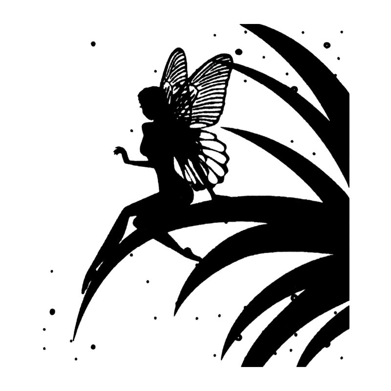 Forest Fairy Decal (3.5 x 3.8cm) - Low Fire - Warm Glass