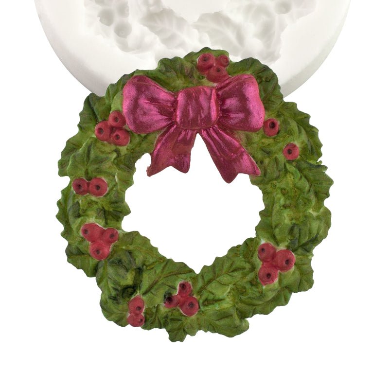 Freeze & Fuse Mould: Holly Wreath - Warm Glass