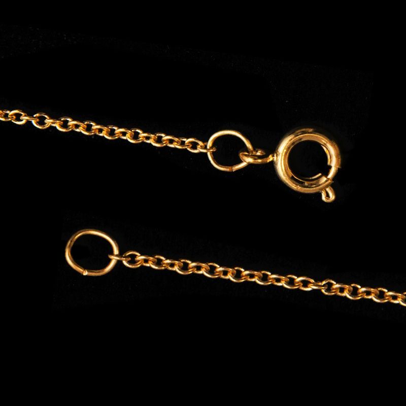 Gilt Plated Trace Chain (18") - Warm Glass