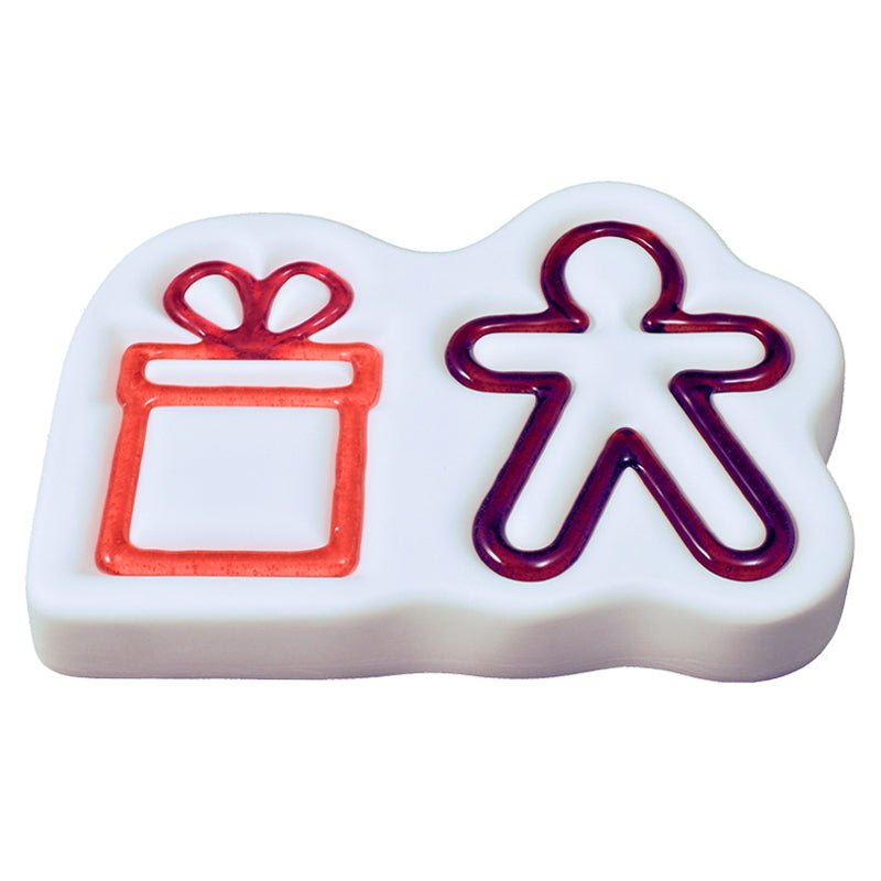 Gingerbread Man & Gift Mould - Warm Glass