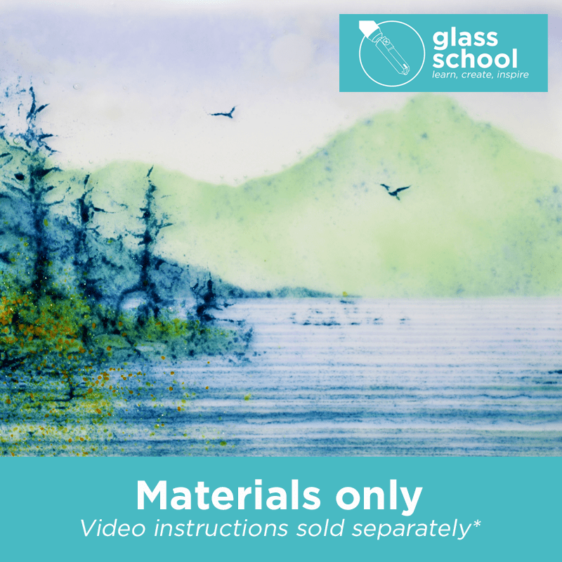 Glass School Project Kit: Powdered Landscape - Warm Glass