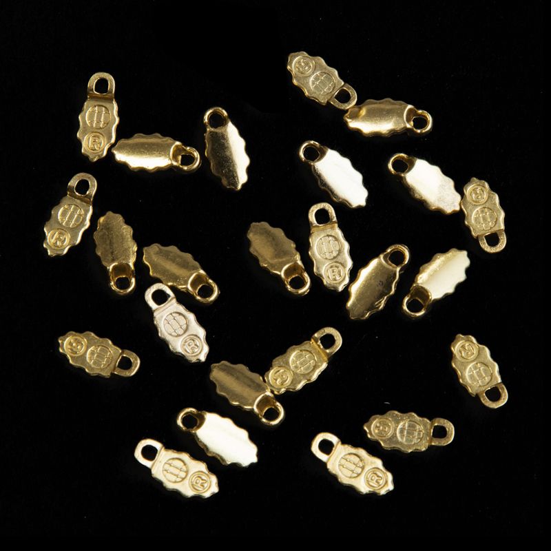 Gold Plated Earring Bails x 24 - Warm Glass