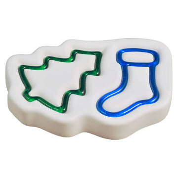 Holiday Tree & Stocking Mould - Warm Glass