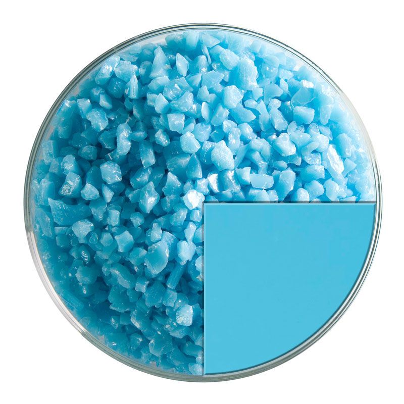 Light Cyan Opal Coarse Frit 0216.03 - Warm Glass