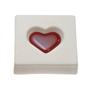 Medium Heart Mould 8436 (10cm x 9.1cm x 3.1cm) - Warm Glass