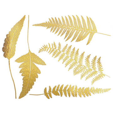 Metallic Fern Decal 13.3cm x 10cm - Warm Glass