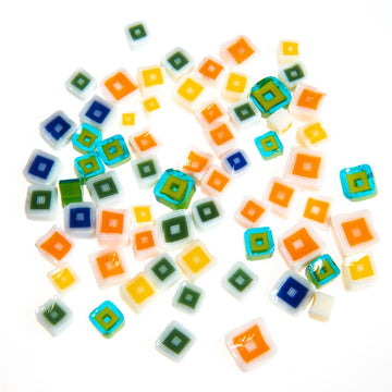 Millefiori: Square Assortment (CoE90) - Warm Glass