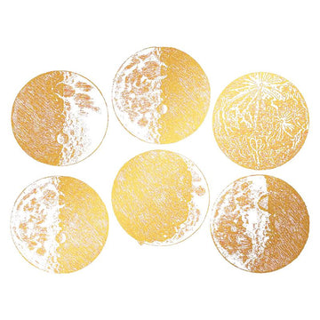 Moons Decal 13cm x 10cm - Warm Glass