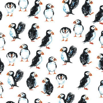 Puffin Decal 22 x 22cm - Warm Glass