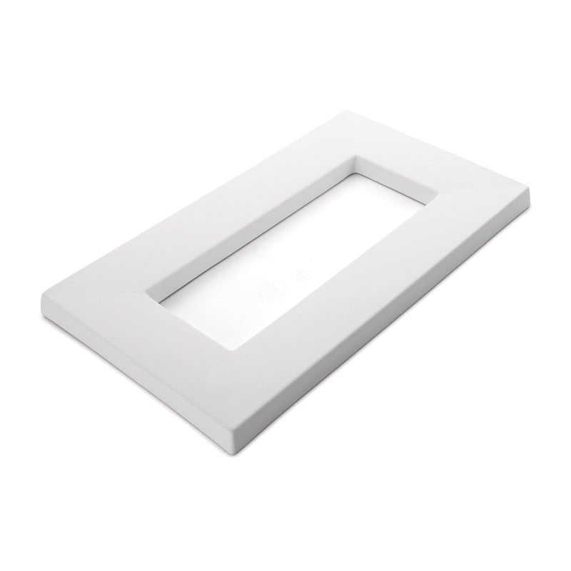 Rectangular Drop Out Mould 8323 (41.1 x 23.6cm outer x 28.5 x 10.5 cm inner) - Warm Glass