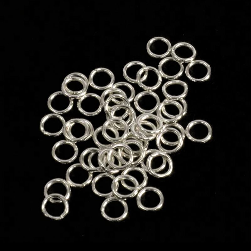 Silver Plated Jump Rings x 50 - Warm Glass