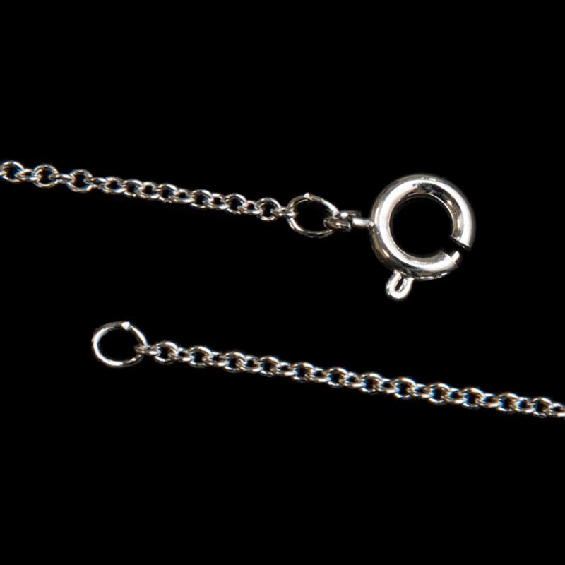 Silver Plated Trace Chain (17") - Warm Glass